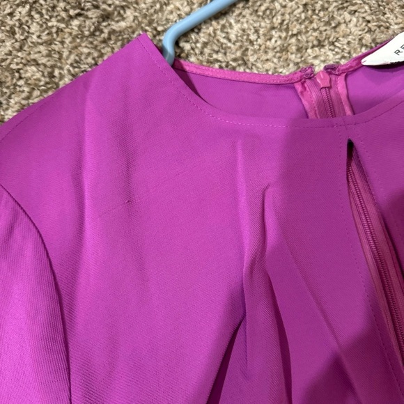 Reiss Valentina Bodycon Midi Purple Dress Size 6 - Picture 6 of 15